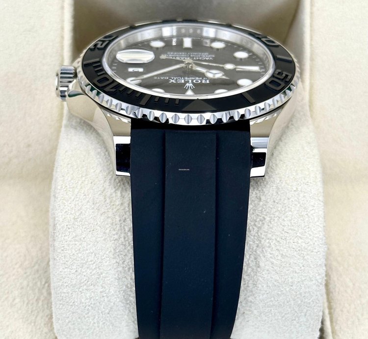 Rolex Yacht-master 42 New 2025 Rolex Yacht-master 42mm 226659 White Gold Oysterflex Black Dial