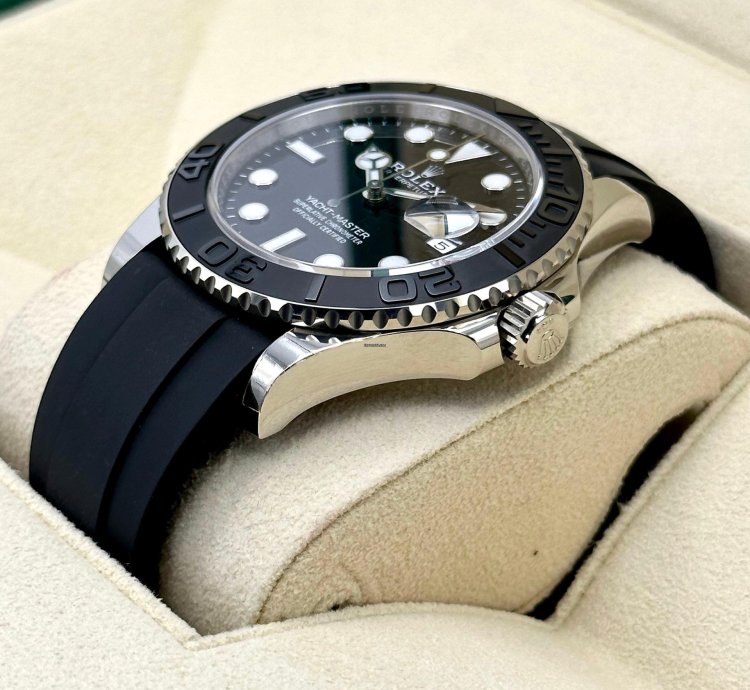 Rolex Yacht-master 42 New 2025 Rolex Yacht-master 42mm 226659 White Gold Oysterflex Black Dial