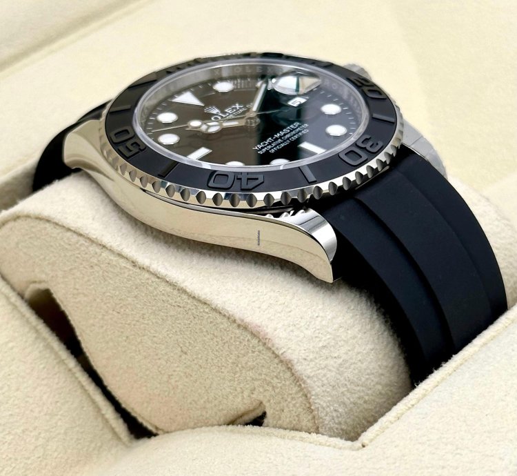 Rolex Yacht-master 42 New 2025 Rolex Yacht-master 42mm 226659 White Gold Oysterflex Black Dial