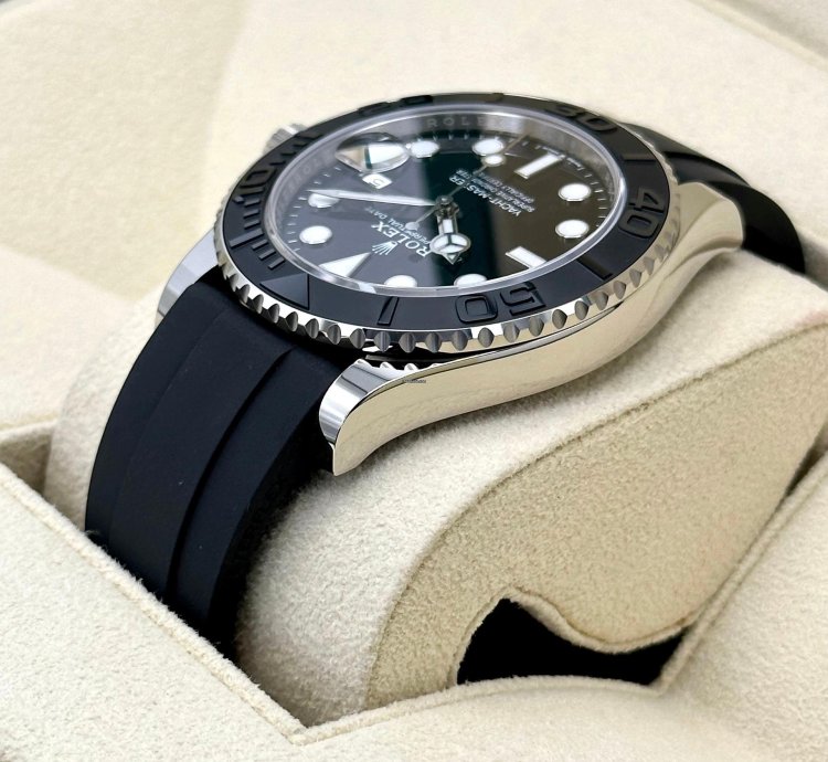 Rolex Yacht-master 42 New 2025 Rolex Yacht-master 42mm 226659 White Gold Oysterflex Black Dial