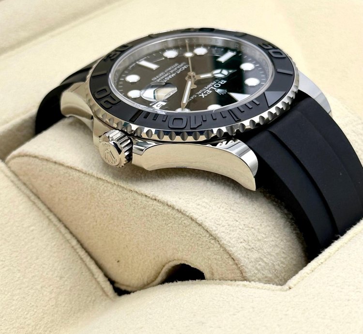 Rolex Yacht-master 42 New 2025 Rolex Yacht-master 42mm 226659 White Gold Oysterflex Black Dial