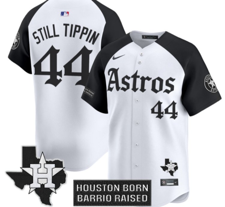 Still Tippin Jersey 44 Houston Astros Gothic Edition Vapor Premier Limited Stitched Alternate