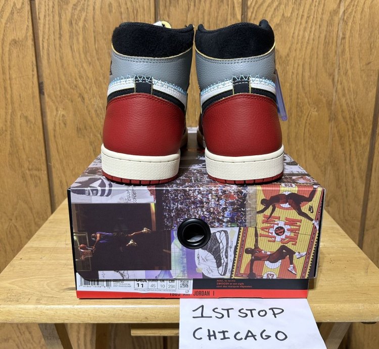 Union La Air Jordan 1 Retro Og Sp High Chicago Size 11 New