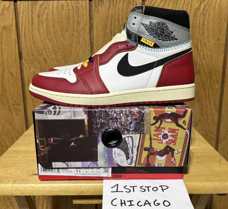 Union La Air Jordan 1 Retro Og Sp High Chicago Size 11 New