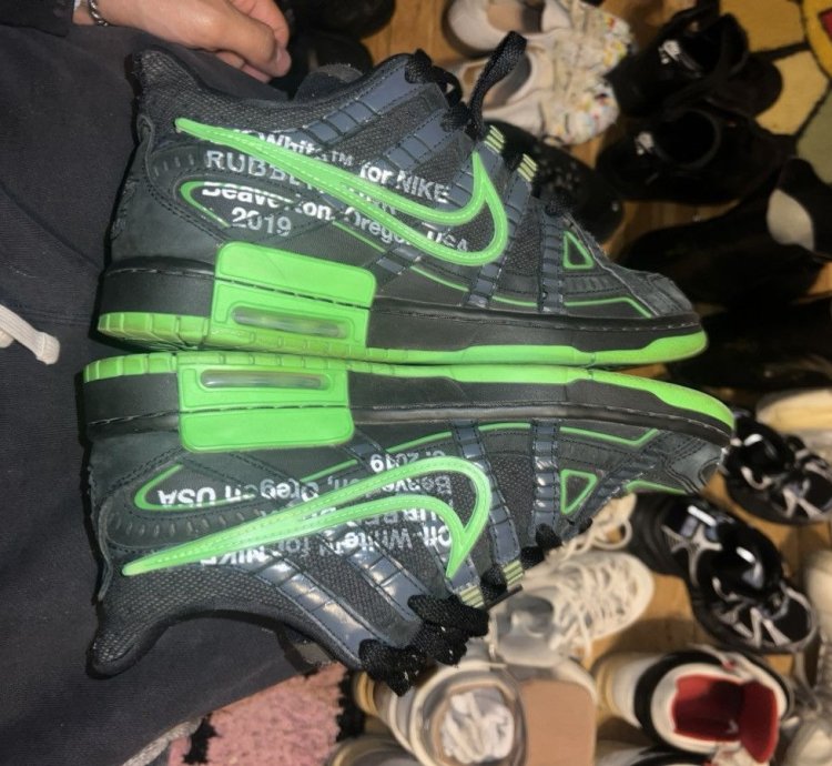Off-white Air Rubber Dunk Green Strike