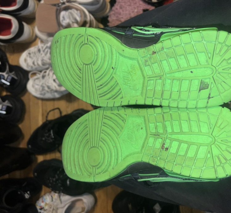 Off-white Air Rubber Dunk Green Strike