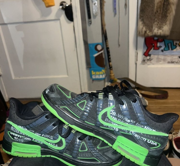 Off-white Air Rubber Dunk Green Strike