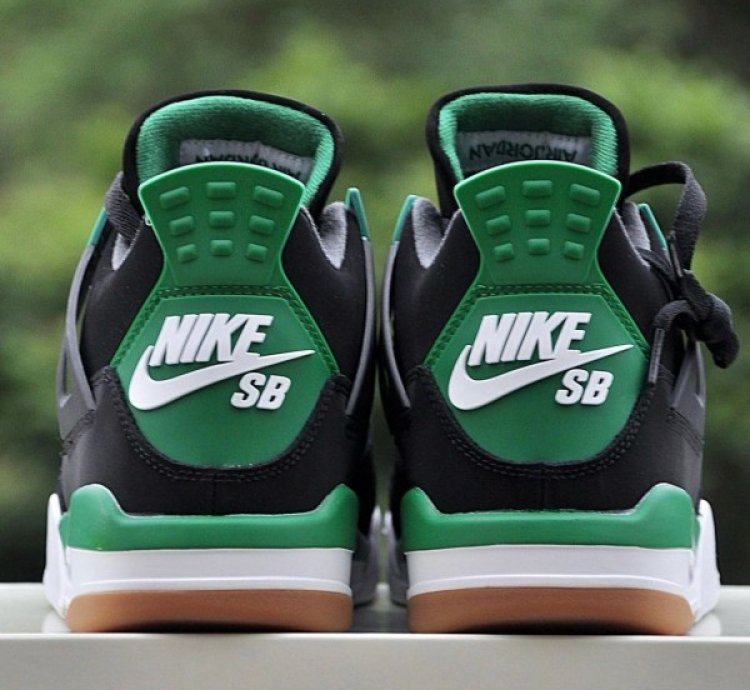 Nike Air Jordan 4 Sb Alternate Black Basketball Sneakers Semi Ua