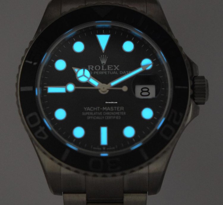Rolex Yacht-master 42 New Rolex Yacht-master 42 Rlx Titanium Intense Black Dial Watch 24 226627