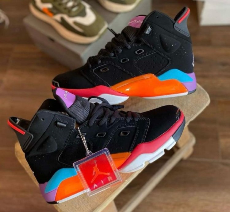 Nike Air Jordan 6 17 23 Multi Total Orange Basketball Sneakers