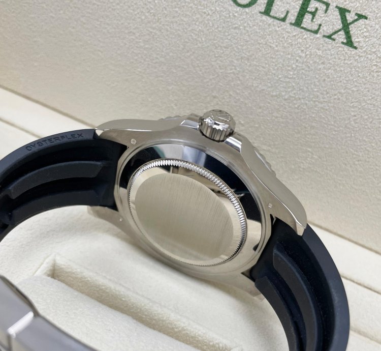 Rolex Yacht-master 42 New Yacht-master 42mm 226659 White Gold Black Oysterflex Rubber Strap Strap