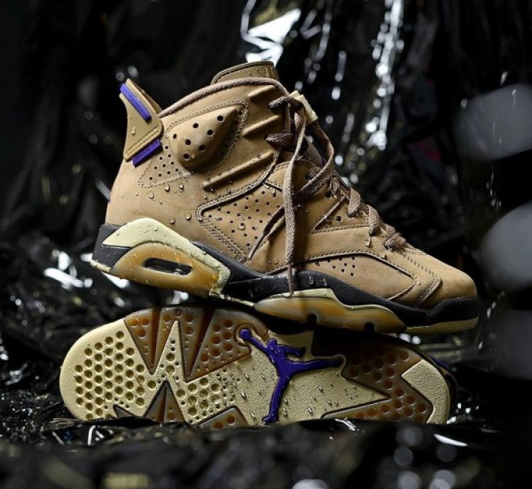 Nike Air Jordan 6 Gore Tex Brown Kelp Baskeball Sneakers