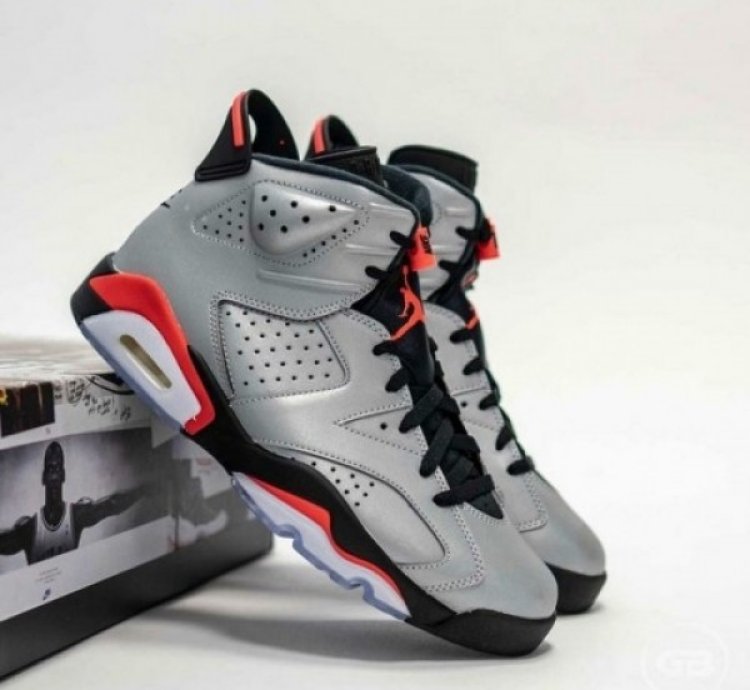 Nike Air Jordan 6 Reflective Basketball Sneakers