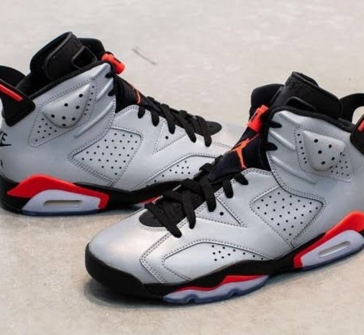 Nike Air Jordan 6 Reflective Basketball Sneakers