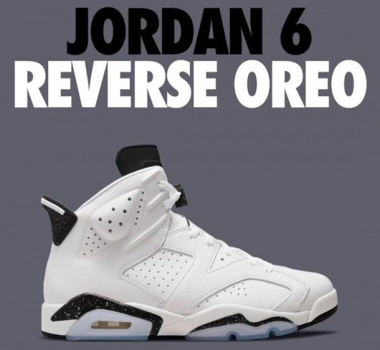 Nike Air Jordan 6 Reverse Oreo Basketball Sneakers