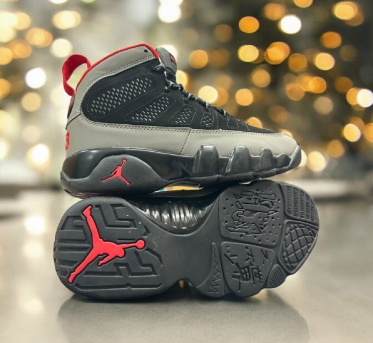 Nike Air Jordan 9 Charcoal Basketball Sneakers