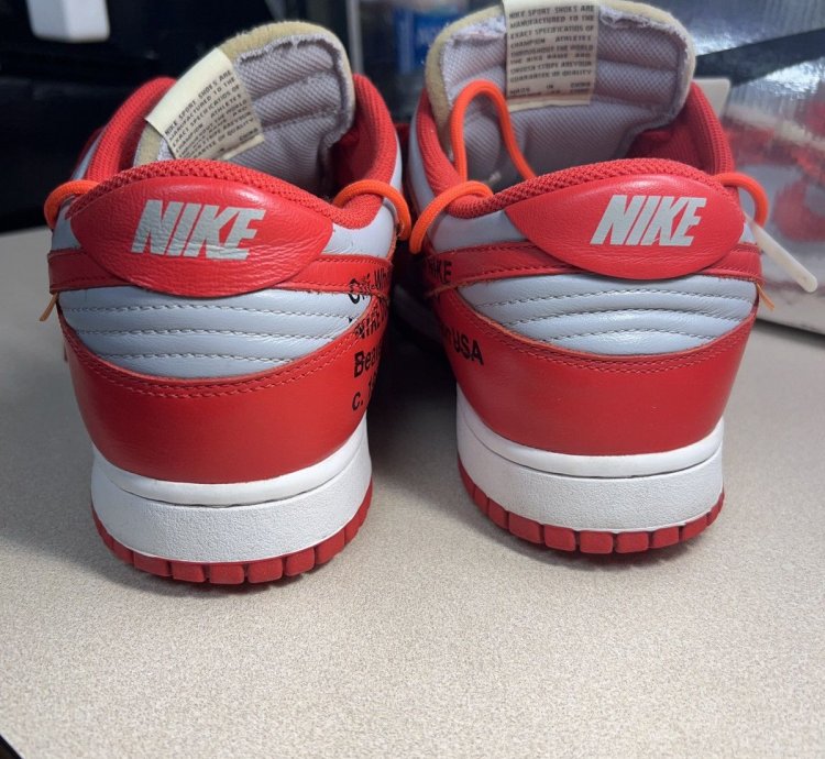 Off-white Nike Dunk Low University Red Sz 10 5
