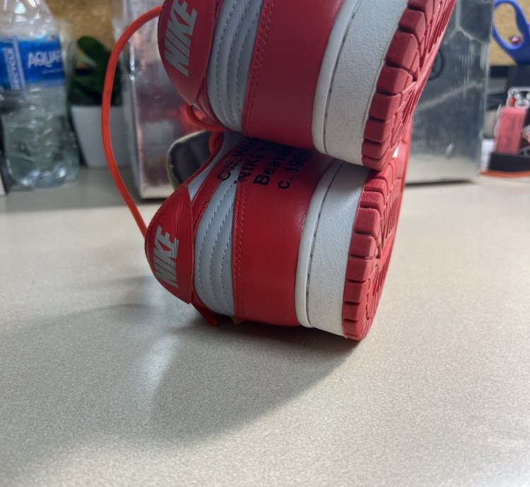 Off-white Nike Dunk Low University Red Sz 10 5