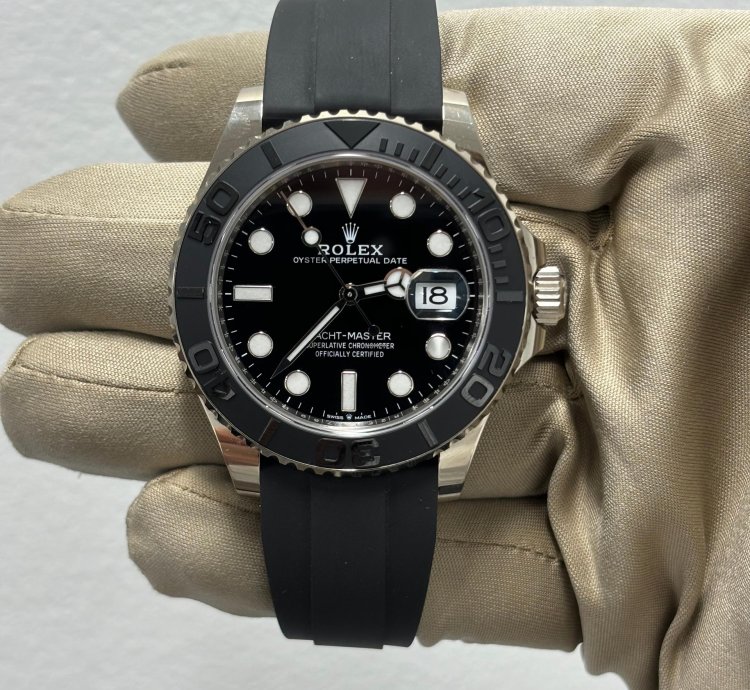 Rolex Yacht-master 42 Oyster Flex White Gold New 2023