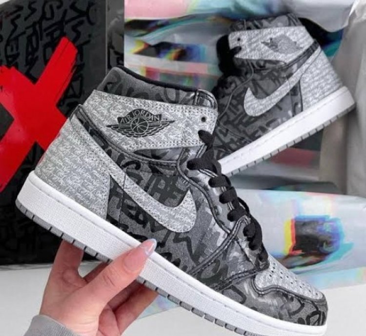Nike Air Jordan Retro 1 High Rebellion Basketball Sneakers Semi Ua
