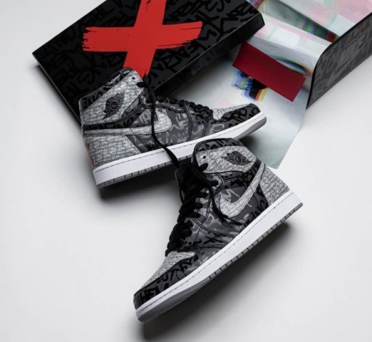 Nike Air Jordan Retro 1 High Rebellion Basketball Sneakers Semi Ua
