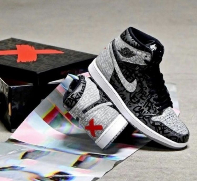 Nike Air Jordan Retro 1 High Rebellion Basketball Sneakers Semi Ua