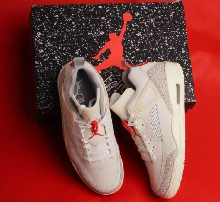 Nike Air Jordan Spizike Low Sail University Red Basketball Sneakers