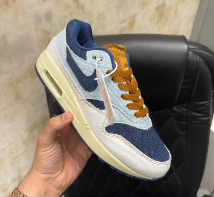 Nike Air Max 1 Aura Midnight Navy Running Shoes