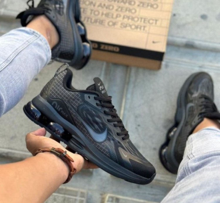 Nike Air Max 2024 All Black Running Shoes