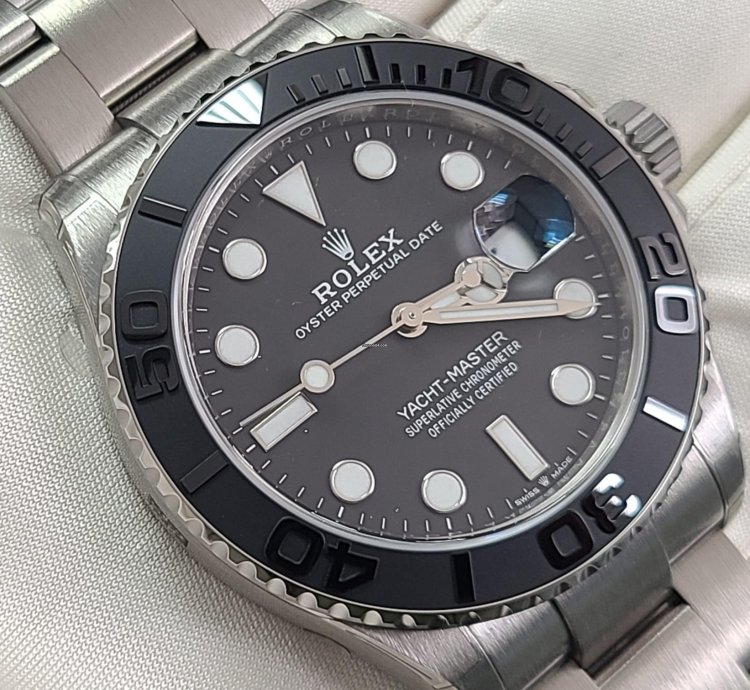 Rolex Yacht-master 42 Rlx Titanium Factory Stickers Unworn New 2025 Green Full Set White Tag