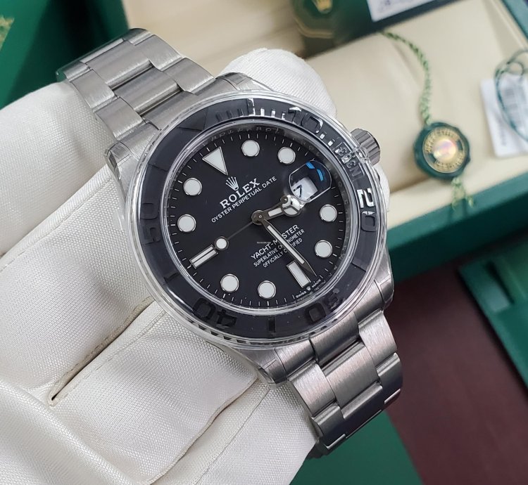 Rolex Yacht-master 42 Rlx Titanium Factory Stickers Unworn New 2025 Green Full Set White Tag