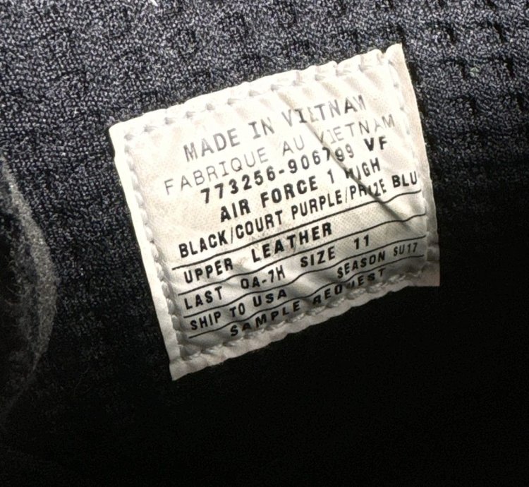 Sample Vlone Runway Af1