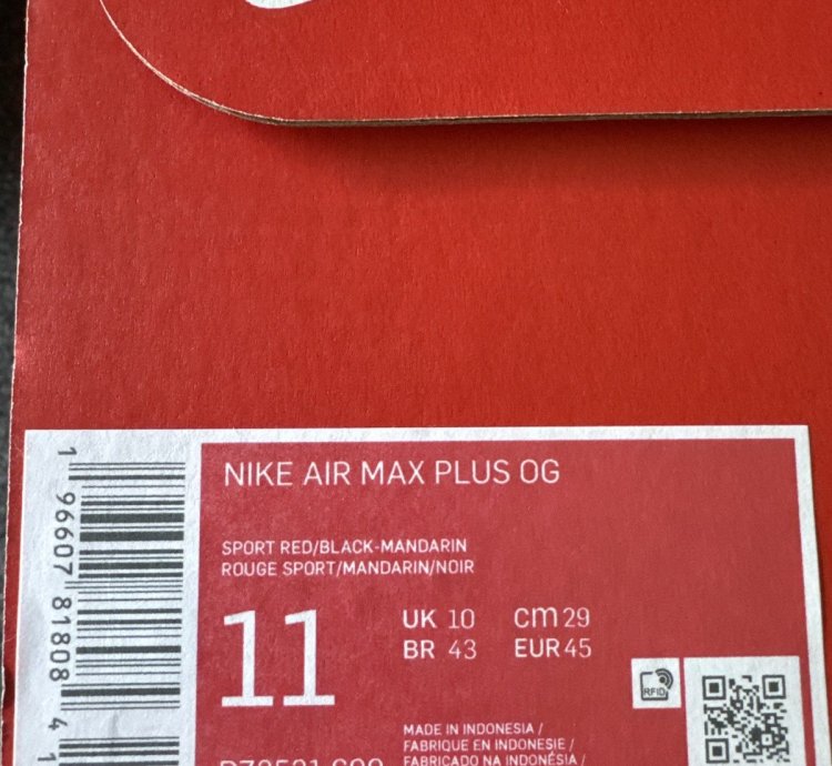 Us11 - Volcano Retro Nike Air Max Plus Og Tn