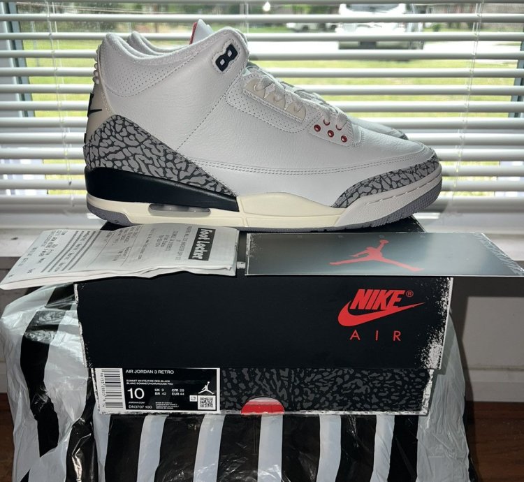 2023 Nike Air Jordan Retro 3 White Cement Reimagined