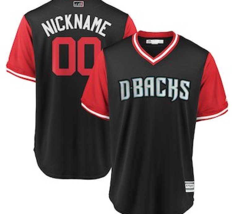 Arizona Diamondbacks Majestic Black 2018 Players Weekend Cool Base Custom Jersey