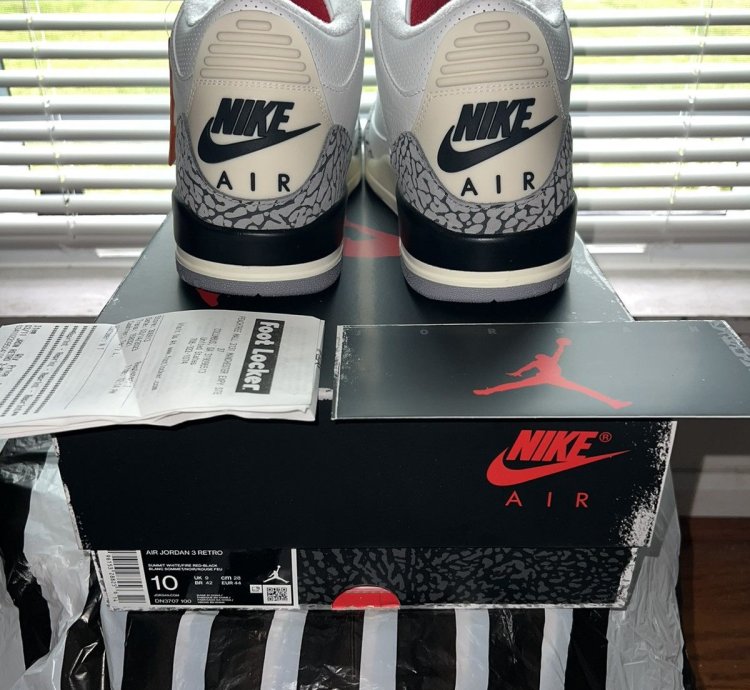 2023 Nike Air Jordan Retro 3 White Cement Reimagined