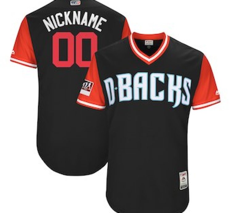 Arizona Diamondbacks Majestic Black 2018 Players Weekend Flex Base Custom Jersey