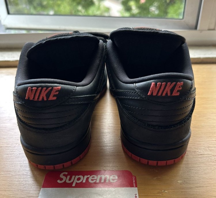 Us5 5 Nike Sb Dunk Low Black Pigeon Jeff Staple
