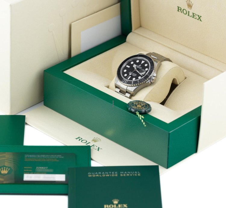 Rolex Yacht-master 42 Titanium Rlx Ref 226627 Full Set Unworn