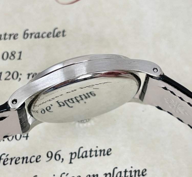 Patek Philippe Calatrava 96 Platinum Index Platinum Rare