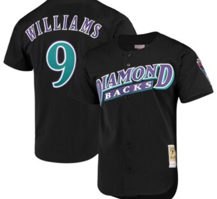 Arizona Diamondbacks Matt Williams Black Throwback Mesh Jersey