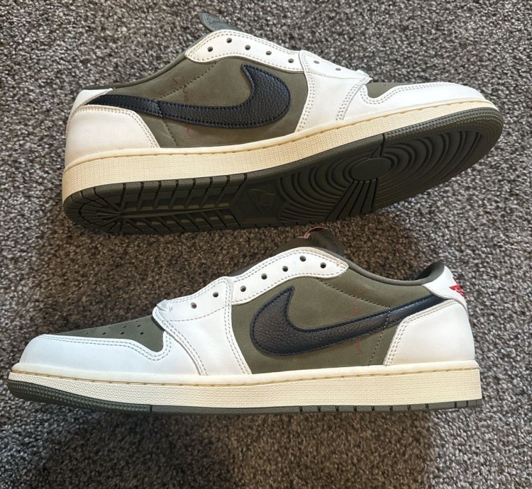 Air Jordan 1 Low Og Sp Medium Olive Size 13