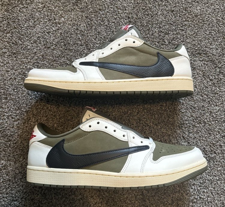 Air Jordan 1 Low Og Sp Medium Olive Size 13