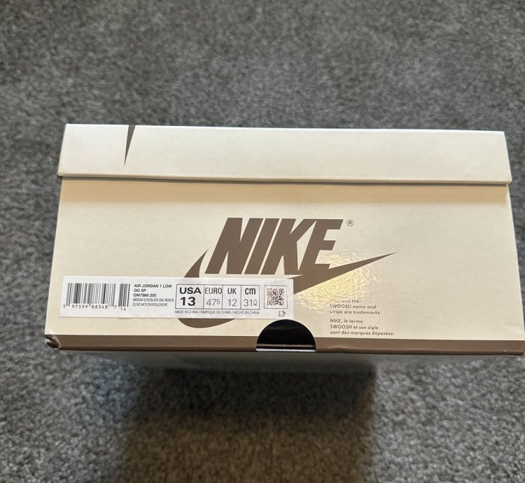 Air Jordan 1 Low Og Sp Medium Olive Size 13