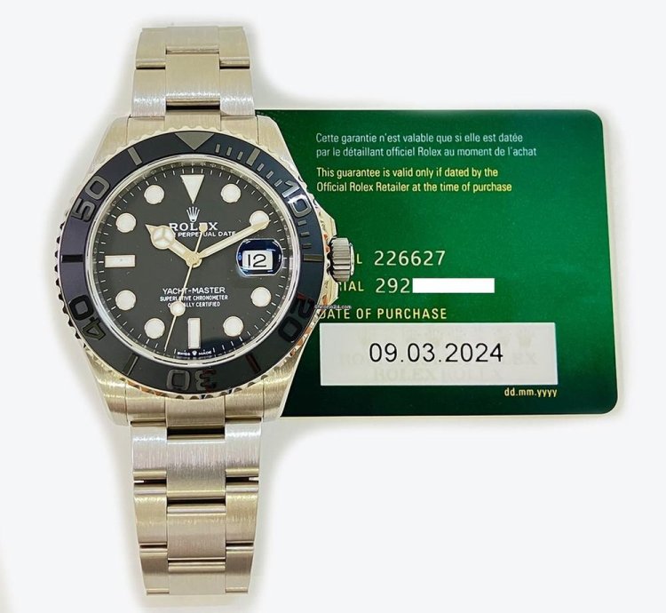 Rolex Yacht-master 42 Titanium With Black Dial Watch 2024