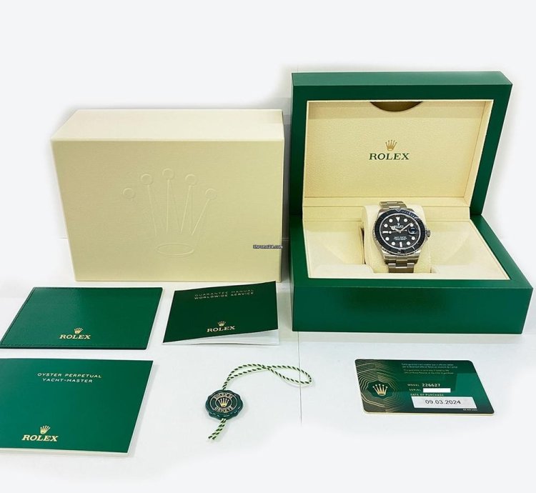 Rolex Yacht-master 42 Titanium With Black Dial Watch 2024