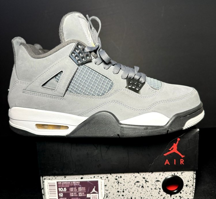 Size 10 5 - Air Jordan 4 Retro Cool Grey 2019 Men Shoes