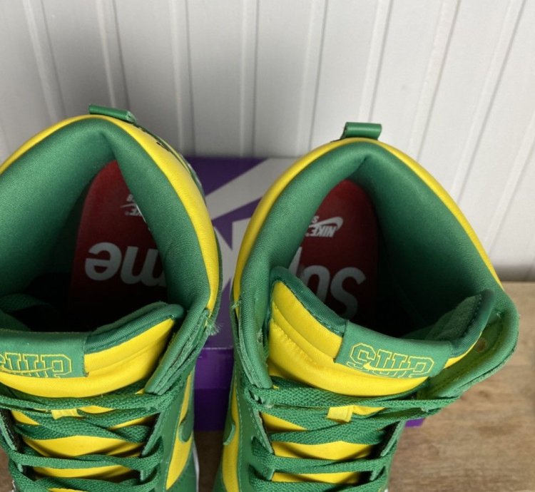 Nike Sb Dunk High Supreme By Any Means Brazil 12us
