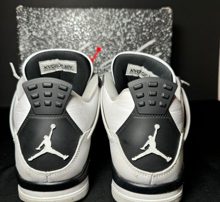 Size 10 5 - Air Jordan 4 Retro Military Black Men Shoes