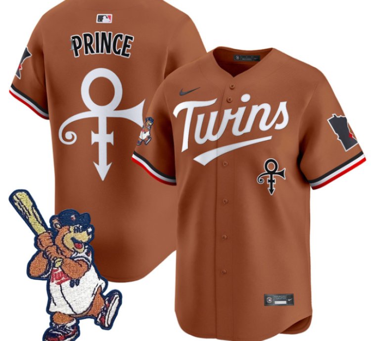 Prince Jersey Minnesota Twins Tc Bear Patch Vapor Premier Limited Stitched